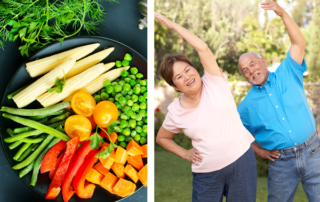 Exercise and vegetables